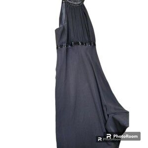 Jones Wear Black Cocktail Dress Beaded Plus Size 14